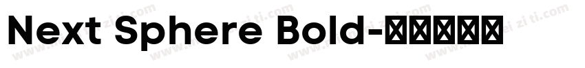Next Sphere Bold字体转换